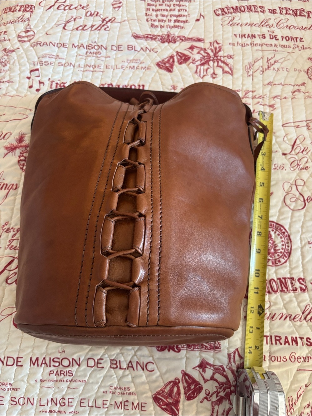 Authentic Vintage Salvatore Ferragamo Cognac Brown Leather Hobo/Bucket Bag - Picture 2 of 16